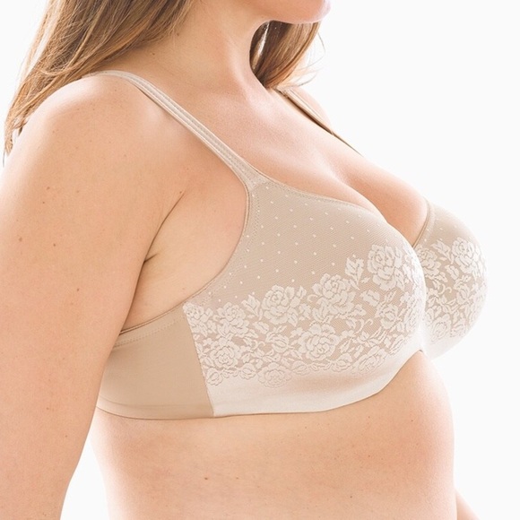 SOMA Bra Stunning Support Balconette Seamless Cups Underwires Like New Beige 38D - Picture 1 of 11